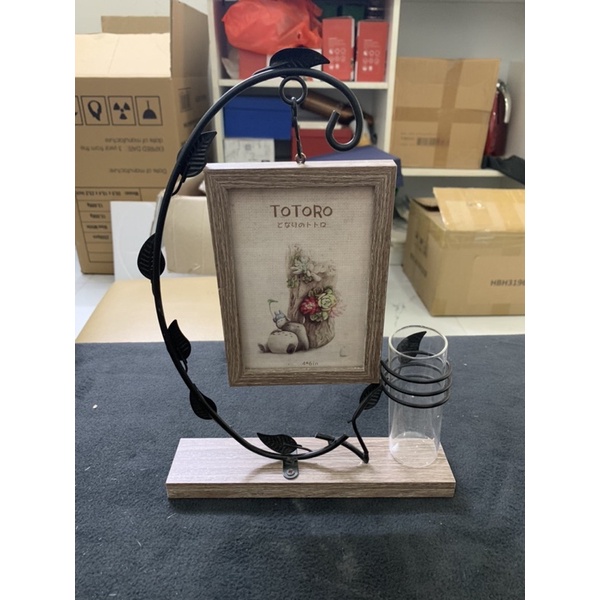 Khung ảnh để bàn đa năng. khung treo anh để bàn kèm ống đựng bút.