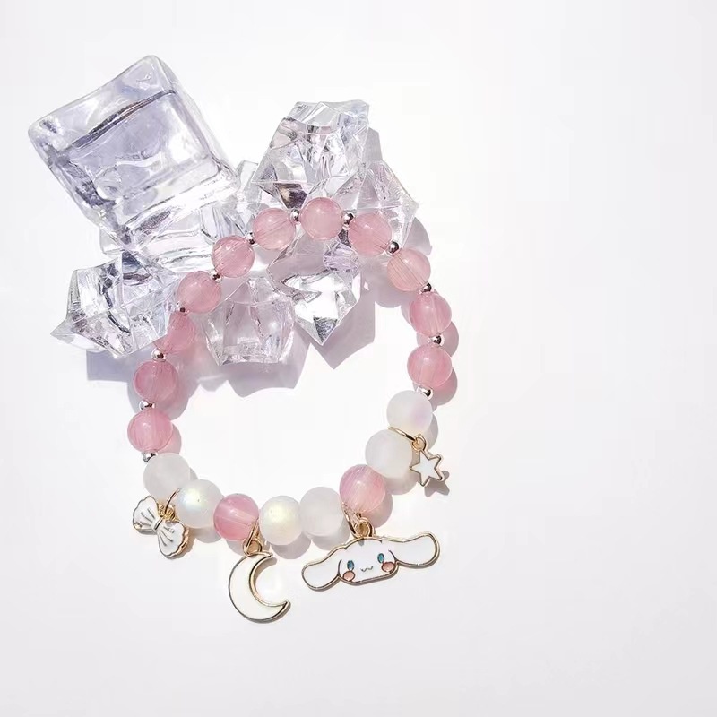 Vòng Tay Mặt Hình Kuromi Melody Sanrio Dễ Thương Thời Trang Cho Bạn Gái