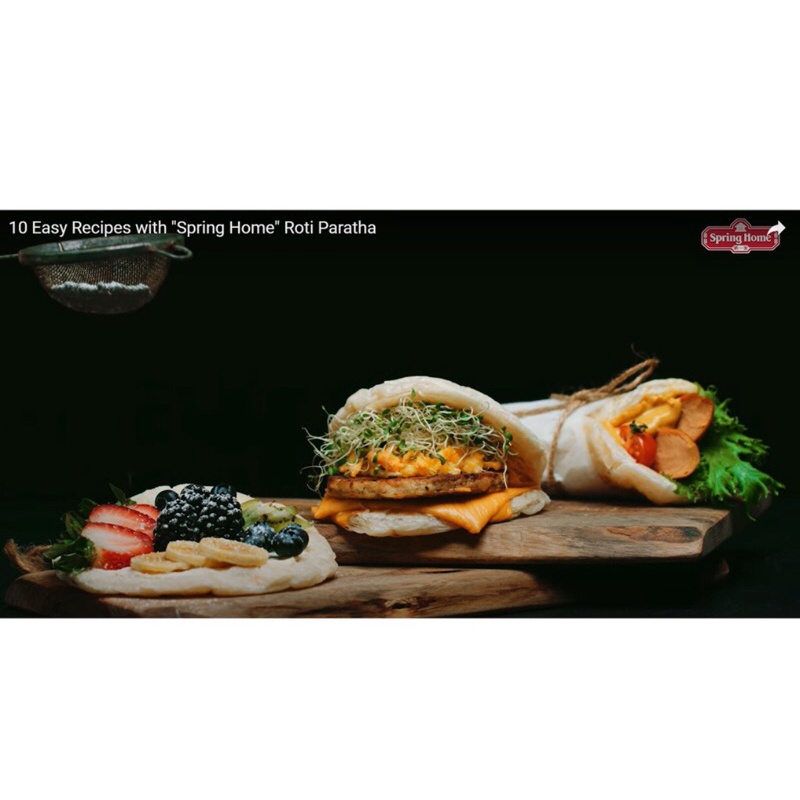 Combo 4 Bịch Bánh Roti Paratha Plain 325gr* 4 bịch  Bánh Mì Singapore Vị Truyền Thống - Singapore