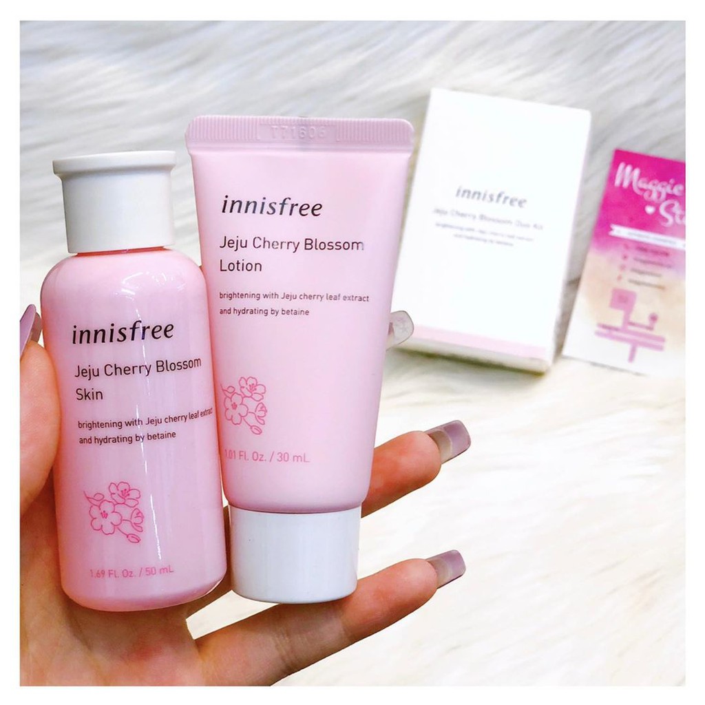 Kit dưỡng Innisfree Cherry Blossom