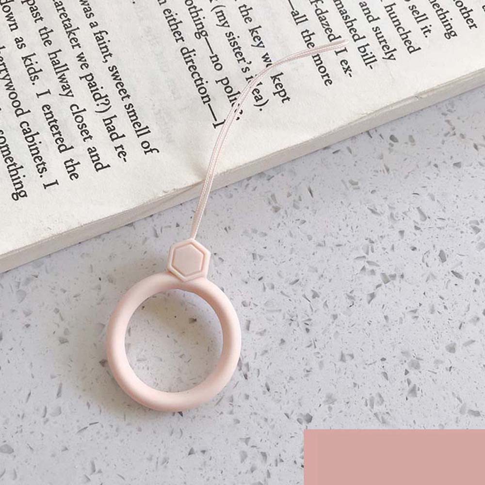 Dây Đeo Điện Thoại/Hộp Đựng Sạc Tai Nghe Airpods Có Vòng Xỏ Ngón Tay Silicon Nhiều Màu Sắc Tuỳ Chọn