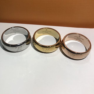 Nhẫn thép titan 6MM thiết kế đơn giản thời trang Hàn Quốc