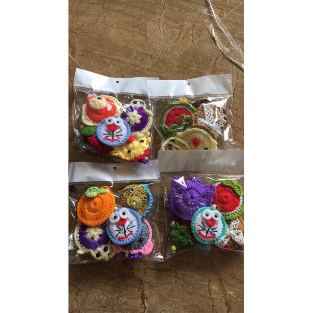 Túi tỏi/ túi đựng tỏi handmade len cho cho bé tránh vía - Sơ sinh - sỉ