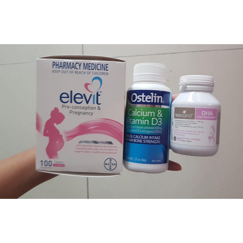 COMBO BẦU ÚC - BỘ TỨ VITAMIN ÚC DÀNH CHO BÀ BẦU DATE 2024