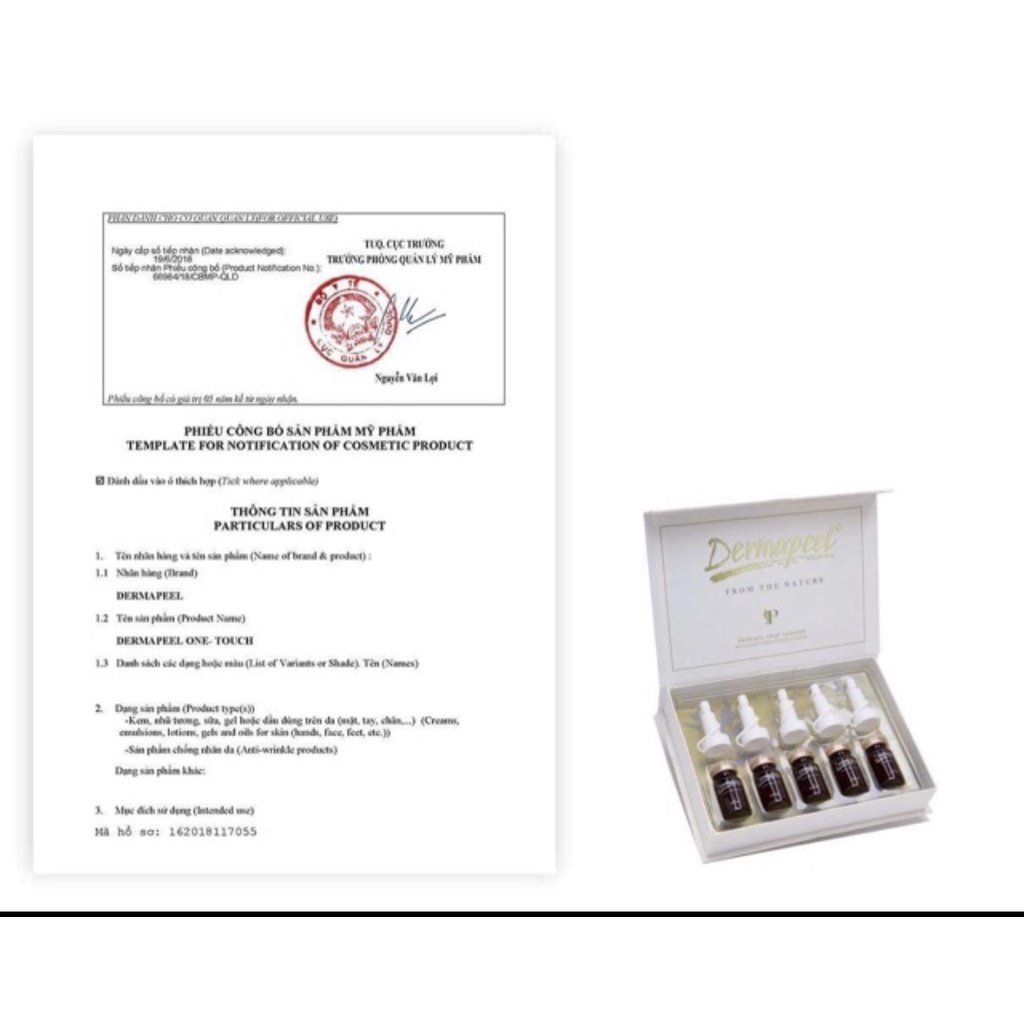 H04 Vi Kim Tảo Biển Dermapeel Trứng Cá Tuyết Hàn Quốc - Serum Peel Da Phục Hồi Da Mụn Tiêu Chuẩn Spa