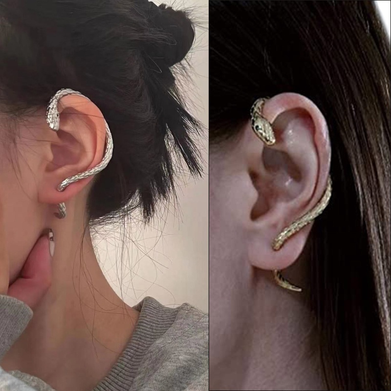 Khuyên Vành Tai Hình Rắn Cá Tính Cho Nữ