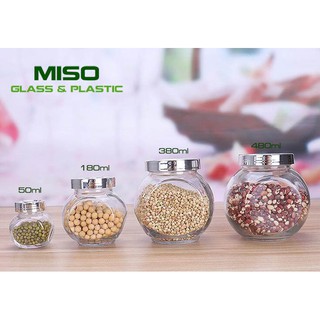 Hũ thủy tinh trong 50ml đựng thực phẩm Nghiêng 50