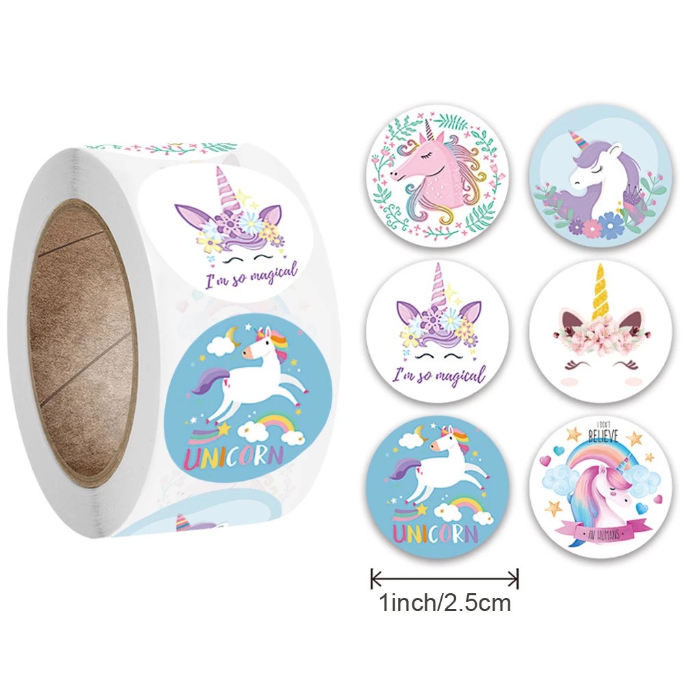 Cute Toy Scrapbook Encouragement Reward Stickers Unicorn Mermaid for Kids Sticker School Teacher Motivational Student Story Game