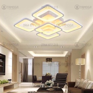 Đèn trần LED - đèn ốp trần - đèn trần trang trí 5 cánh vuông hiện đại SM 1588
