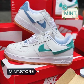 Giày thể thao sneaker force gót xanh dương xanh lá
