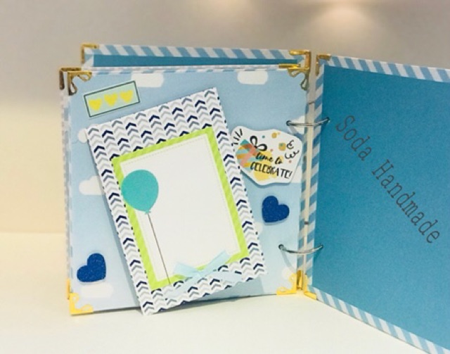 [Album ảnh Handmade] Scrapbook sinh nhật 18x18 cm