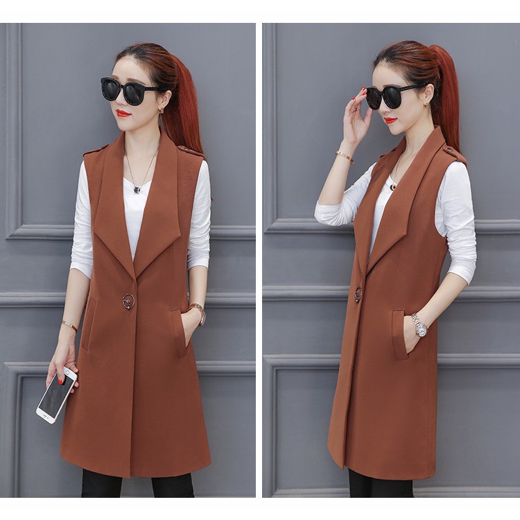 ÁO VEST GHILE NỮ DÁNG DÀI CAO CẤP 👄FREESHIP👄 Giảm ngay 50k khi nhập [THOITRANGNU] Thời Trang Nữ Công Sở Thiết Kế Cao Cấp | BigBuy360 - bigbuy360.vn