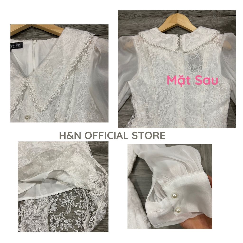 Váy nữ trắng thiết kế sang chảnh Đầm voan trắng dự tiệc xinh xắn HN Clothing V41