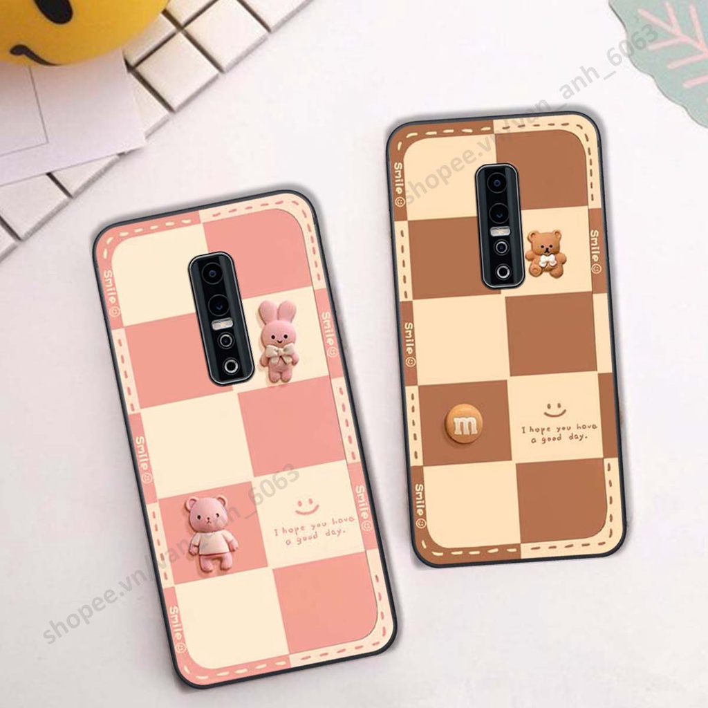 Ốp lưng Vivo V17 Pro hình gấu, kẹo dễ thương cute
