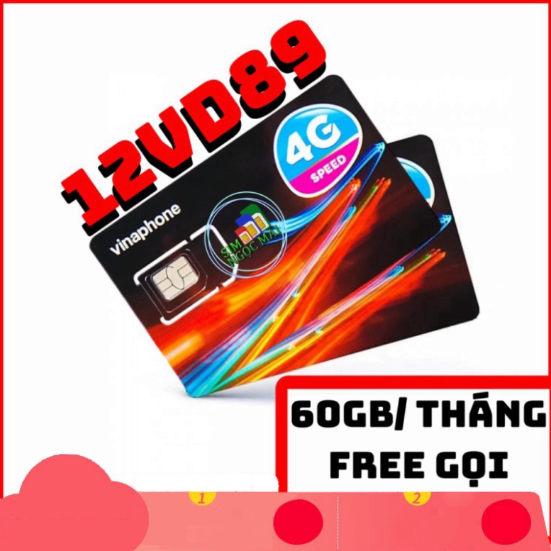 SỐC GIÁ SIM 4G VINA TRỌN GÓI 1 NĂM KHÔNG NẠP TIỀN - TỪ 5GB - 120GB DATA TỐC ĐỘ CAO - MIỄN PHÍ GỌI - SIM NGỌC MAI SỐC GIÁ