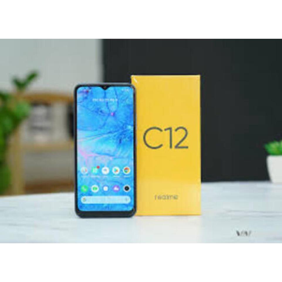 điện thoại Realme C12 Chính Hãng ram 4G bộ nhớ 64G 2sim, Màn hình: IPS LCD6.52&quot;HD+, pin 6000mah, chiến Game siêu