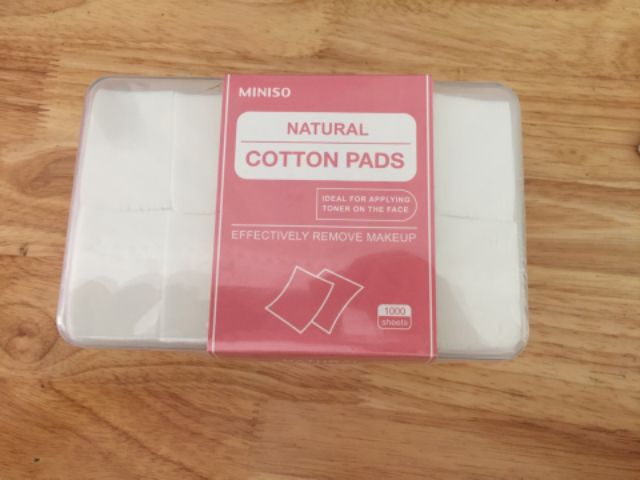 hộp bông miniso 1000 miếng | BigBuy360 - bigbuy360.vn