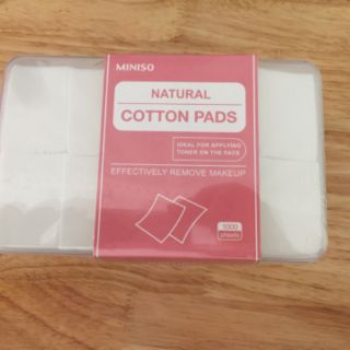 hộp bông miniso 1000 miếng