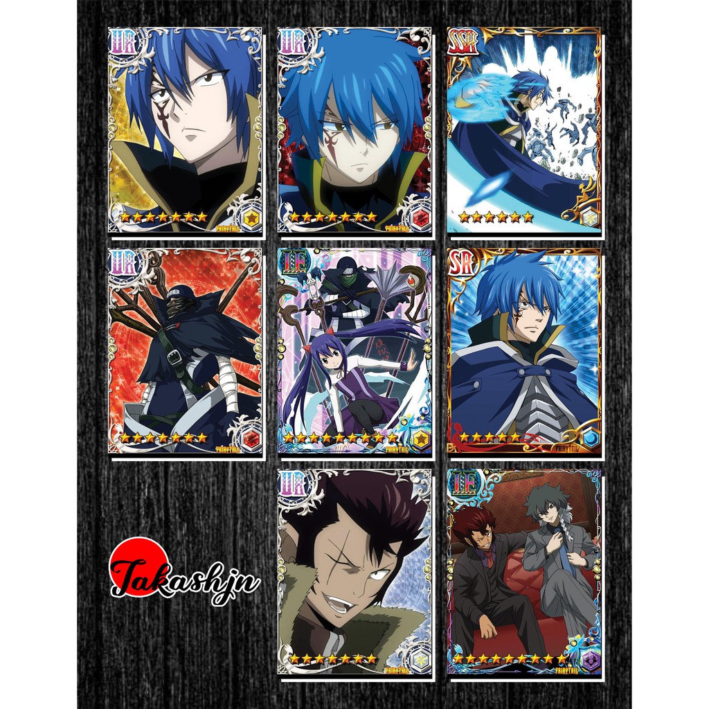 [Độc Quyền Phản Quang 7 Màu] Thẻ Bài Fairy Tail - Phần 1 - Villain - Khổ 6.3 cm x 8.4 cm