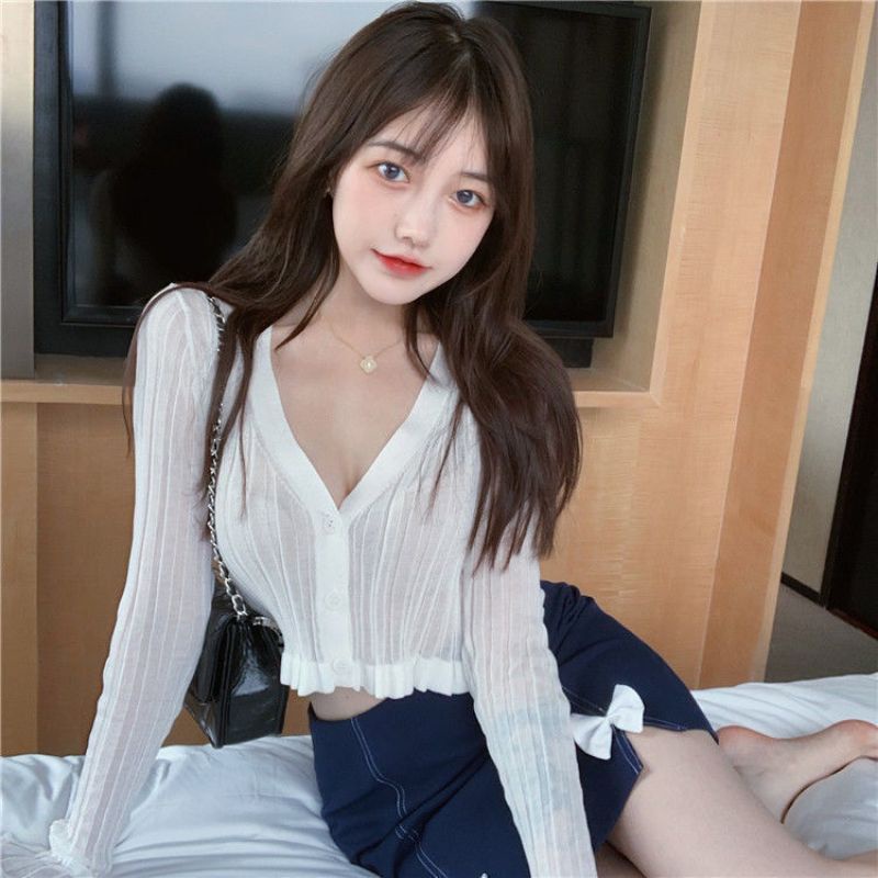 Áo Khoác Cardigan Nữ Thun Len Sexy