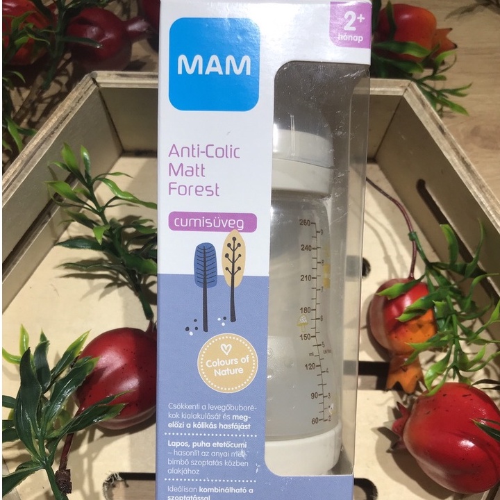 Bình Sữa MAM - Bình sữa cho bé - 160ml-260ml - Có van chống sặc