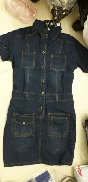 ĐẦM JEAN ÔM CỔ SƠ MI – MS: D736 | BigBuy360 - bigbuy360.vn