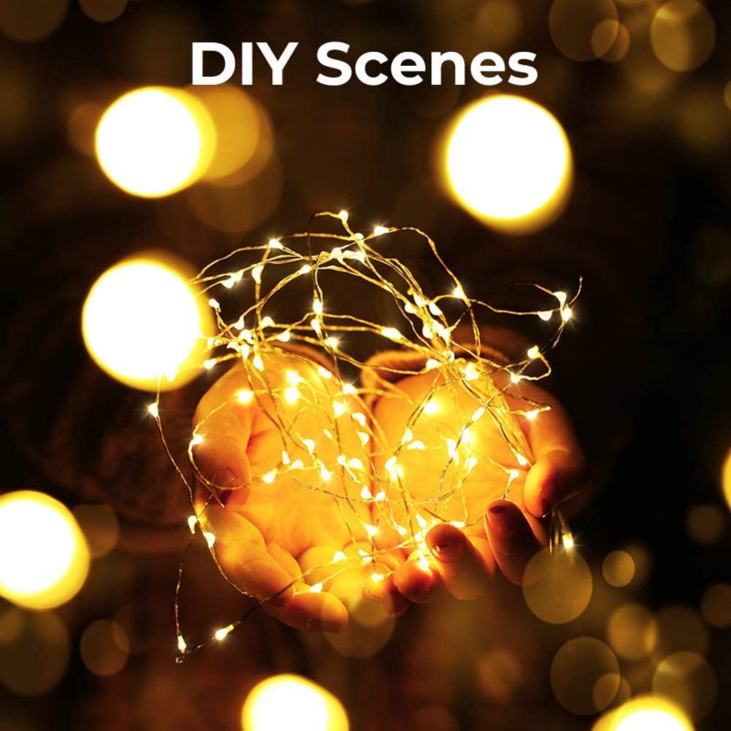 Đèn led dùng pin,Dây đèn Led fairylight ,dây đèn đom đóm 1/2/3 mét dùng pin