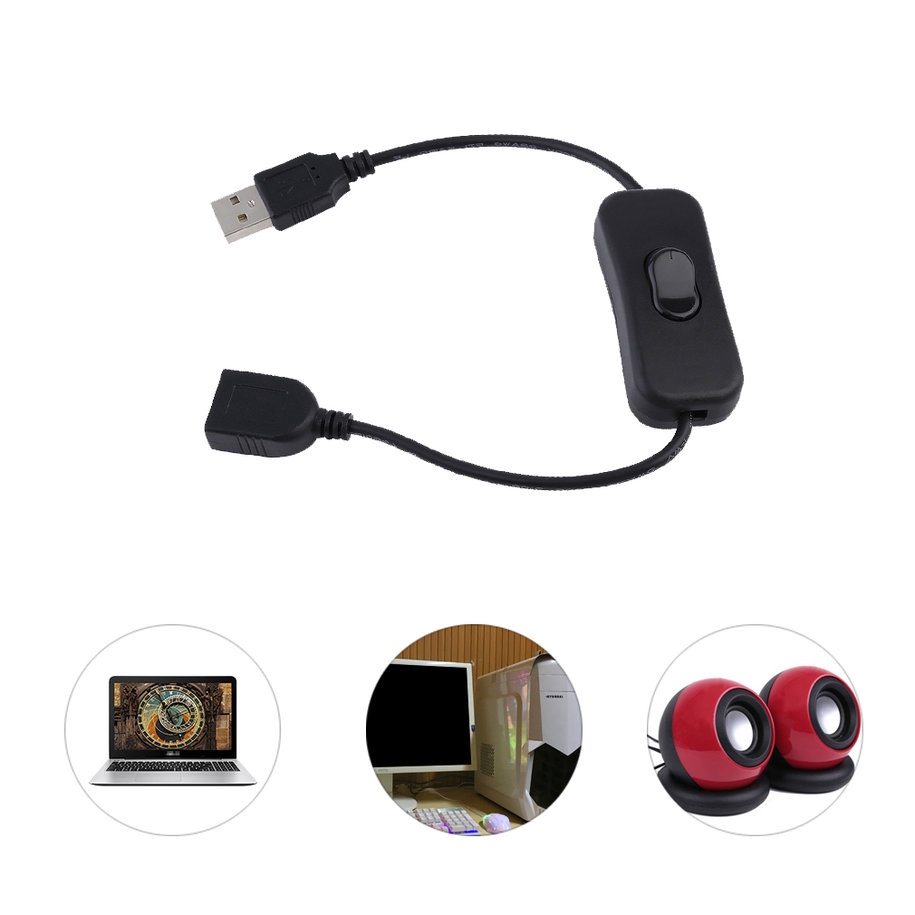 Dây cáp nối dài cổng cắm USB với công tắc tiện dụng
