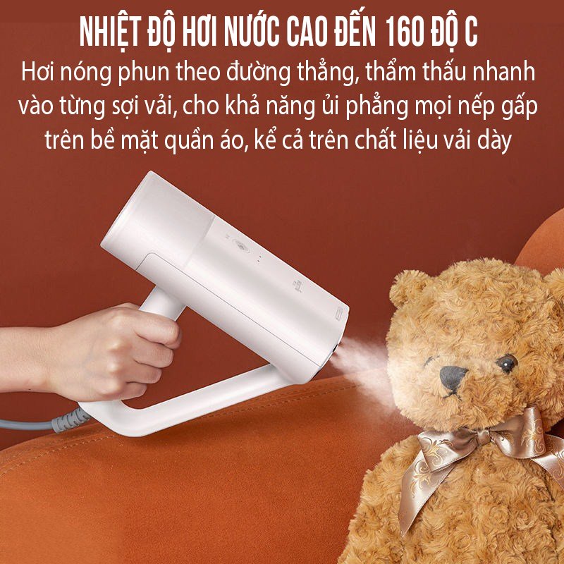 Bàn là hơi nước cầm tay Derma HS100 công suất 1000W dung tích 200ml Bàn ủi hơi nước cầm tay mini VT124