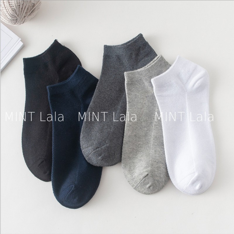 Combo 5 Đôi Vớ Chân Nam Trơn Đủ Màu Hàng Đẹp