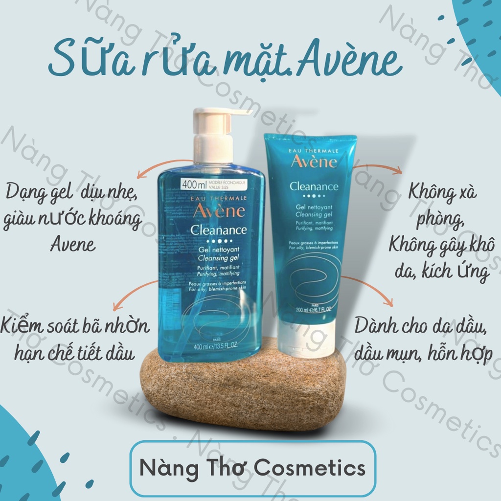 sữa rửa mặt Avene