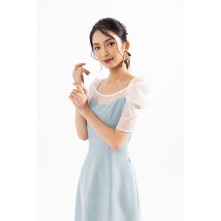Đầm xòe cổ vuông cúp ngực LEIKA