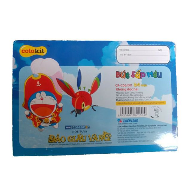 Bút sáp màu Doremon CR-06/DO Movie 24 Màu