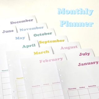 REFILL SỔ CÒNG A5/ GIẤY GẮN SỔ CÒNG A5 STUDY PLANNER 📚