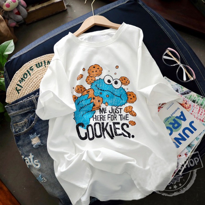 NRVP Áo Thun Cotton Tay Ngắn Cổ Tròn Thời Trang Mùa Hè Phong Cách Hàn Quốc Cho Nữ