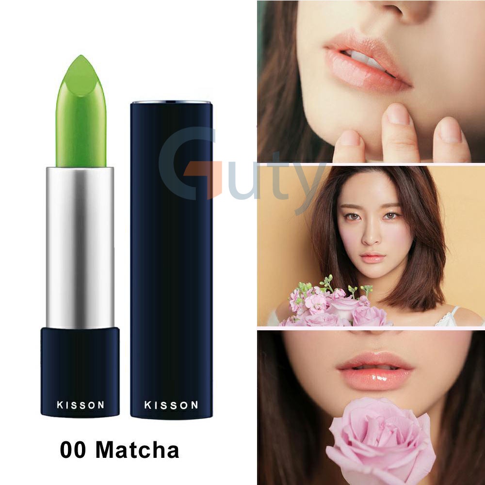 Son lì thiên nhiên dạng thỏi KISSON matte lipstick, chất siêu mịn mượt Tươi Tắn Lâu Trôi - Guty Home