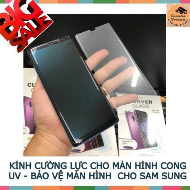 Kính cường lực Samsung full keo lỏng tia UV cho điện thoại s8/s8plus/s9/s9+/s10/s10+/note8/note9