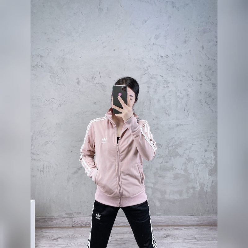 (ảnh thật) Áo Track Jacket Pink chuẩn hàng cambodia