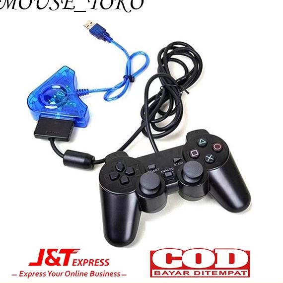 (Art. Tay Cầm Chơi Game PS2 / Stick Q578w X3 Bluetooth / USB Adapter 2 Khe Cắm PS2 Sang PS3