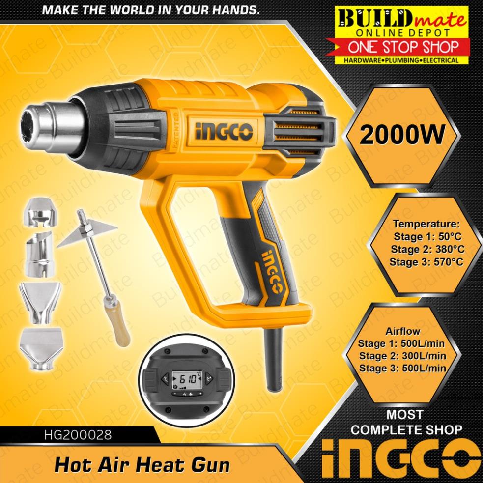 Máy khò thổi nhiệt hơi nóng INGCO HG200028