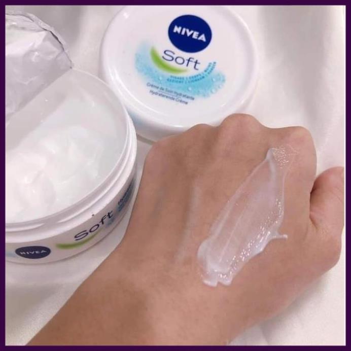 [Nhập Khẩu 100%] Kem dưỡng ẩm,Cấp Ẩm Nivea Soft Đức  giảm khô da viêm da tạo độ ẩm chống nẻ da mịn màng 200ml &amp; 375ml
