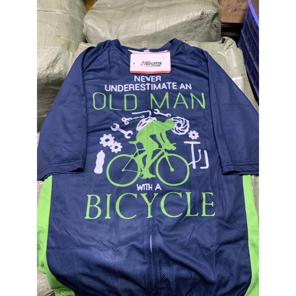 Áo đạp xe ngắn tay 21Grams OLD MAN with a BICYCLE
