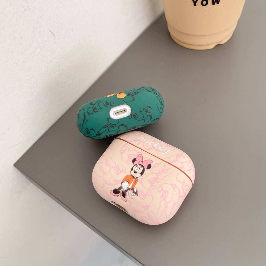 Vỏ Bảo Vệ Hộp Sạc Tai Nghe AirPods3 AirPods3 Họa Tiết Hoạt Hình Mickey Minnie Phong Cách Mới 2021 Ốp