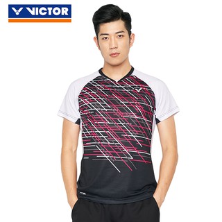 Áo cầu lông nam Victor 1922 (hồng - đen)