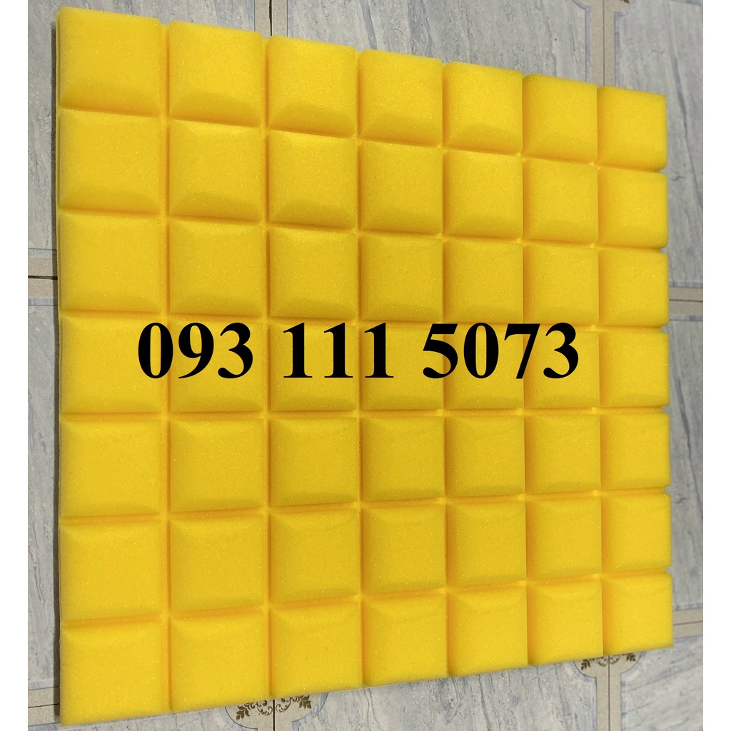 MÚT TIÊU ÂM VUÔNG mini KT50CMX50CMX5CM cho phòng thu, phòng bay lắc...