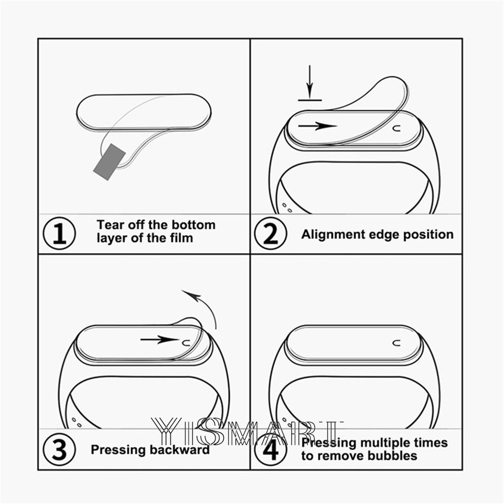 Miếng Dán Bảo Vệ Màn Hình 3D Bằng TPU Cho Xiaomi Mi Band 7 / 6 / 5 / 4 / 3 NFC Miband 3 4 5 6 7 Pro 7pro