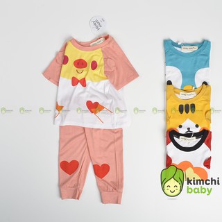 Đồ Bộ Bé Gái, Bé Trai Minky Mom Vải Thun Lạnh Vai Giáp Lăng Họa Tiết Động Vật, Bộ Dài Tay Cho Bé Mặc Nhà MKMTD2111