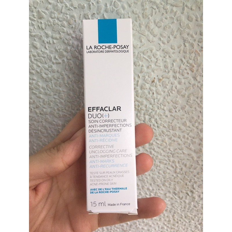 Kem giảm mụn ngừa thâm Laroche Posay Effaclar Duo+ 40ml và Duo+ 15ml ( la roche)