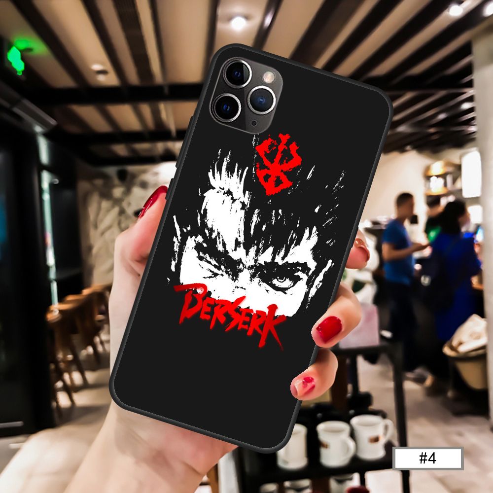 Ốp điện thoại mềm in hình truyện tranh Berserk thích hợp cho Iphonex Xsmx 11 Pro Max Xr 8 7plus 7 6 6splus