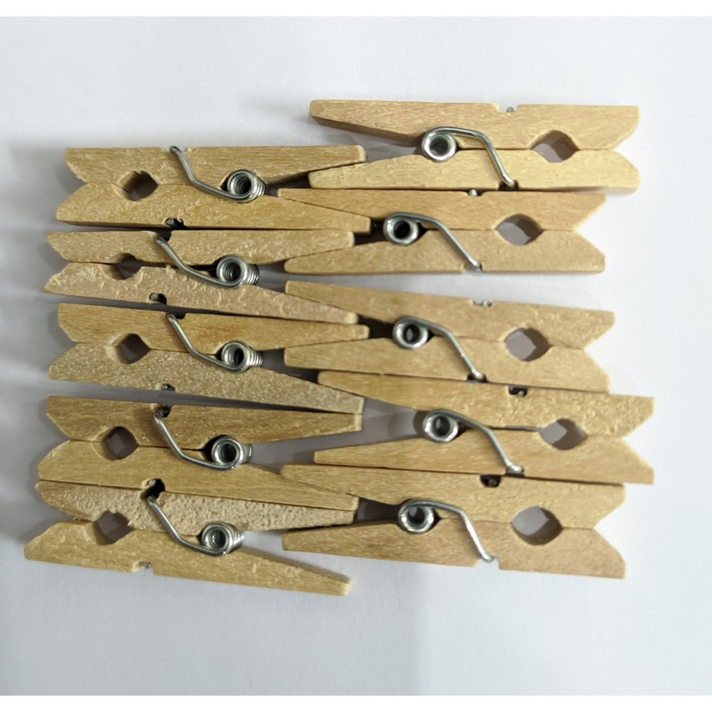 Set 10 kẹp gỗ để làm đồ handmade